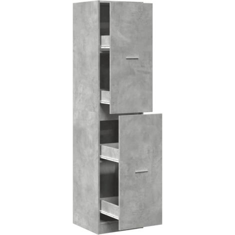 Meubles de Rangement，Armoire d'apothicaire gris béton 40x41x174,5 cm bois ingénierie CFW910434