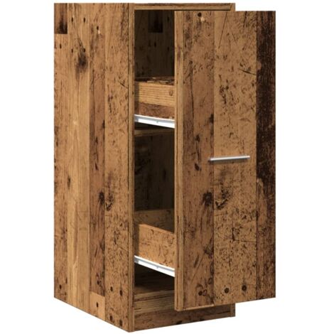 Meubles de Rangement,Armoire d'apothicaire vieux bois 30x41x77,5cm bois d'ingénierie CFW783406