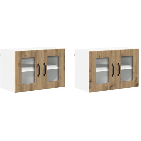 Meubles de Rangement，Armoire de cuisine 2 pcs Chêne artisanal 60 x 31 x 40 cm CFW319980