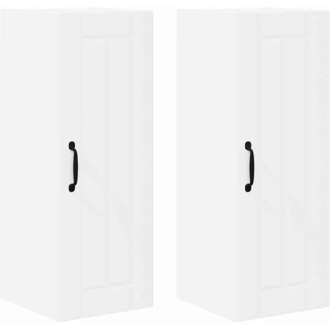 Meubles de Rangement,Armoire de cuisine avec étagère 2 pcs Blanc 30 x 31 x 80 cm CFW261991