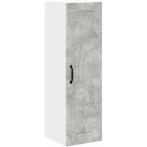 Meubles de Rangement，Armoire de cuisine avec étagère Gris béton 30 x 31 x 100 cm CFW382475