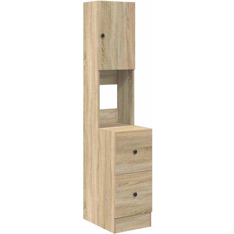 Meubles de Rangement，Armoire de cuisine Beige 35 x 50 x 180 cm Bois d'ingénierie CFW942783