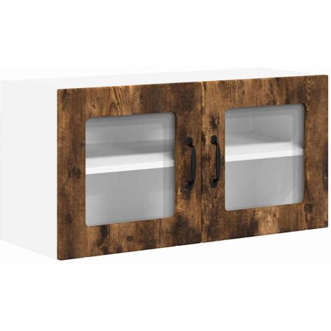 Meubles de Rangement，Armoire de cuisine Chêne fumé 80 x 31 x 40 cm Bois d'ingénierie CFW284509