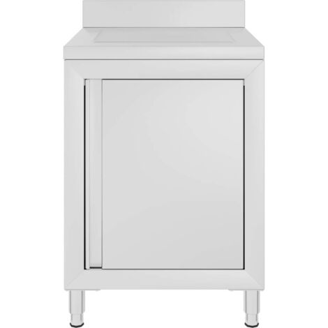 Meubles de Rangement,Armoire de cuisine commerciale avec égouttoir Acier inoxydable CFW955935