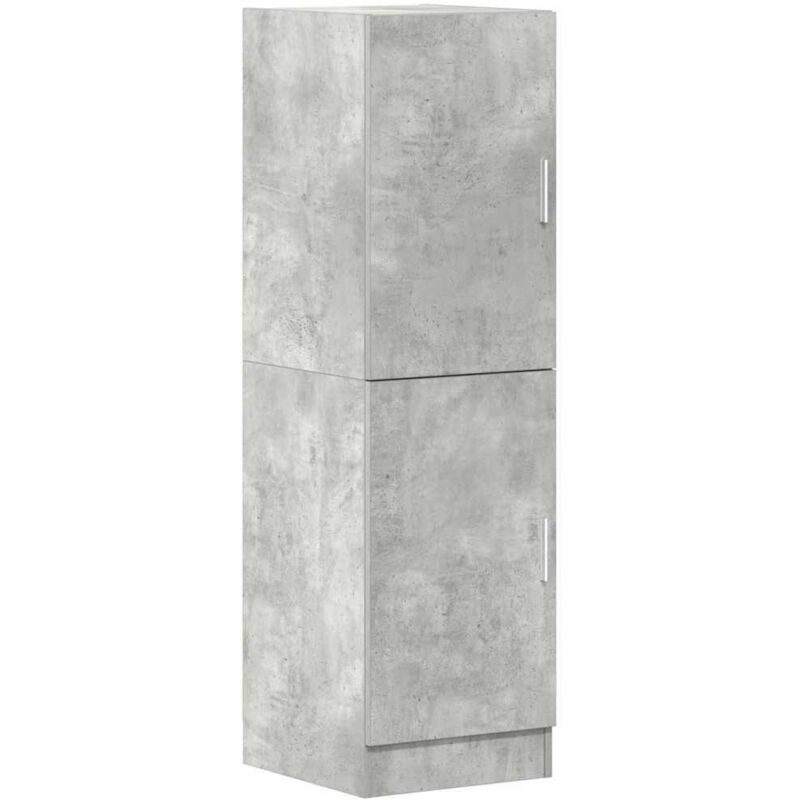 Meubles de Rangement，Armoire de cuisine gris béton 38x41,5x131,5 cm bois ingénierie CFW713110