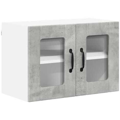 Meubles de Rangement，Armoire de cuisine Gris béton 60 x 31 x 40 cm Bois d'ingénierie CFW693445