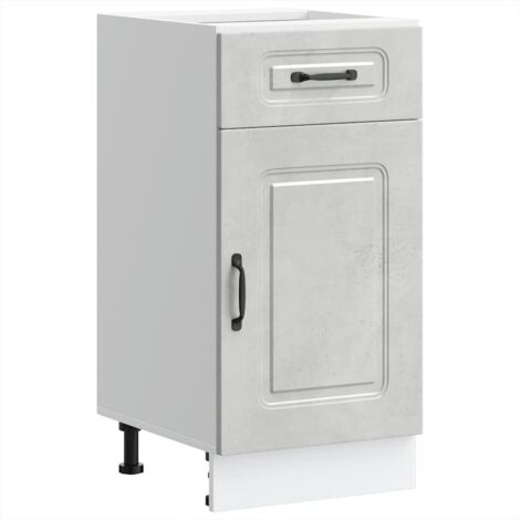 Meubles de Rangement,Armoire de cuisine Kalmar gris béton bois d'ingénierie CFW233053