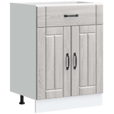 Meubles de Rangement，Armoire de cuisine Lucca sonoma gris bois ingénierie CFW129218