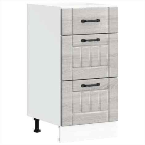 Meubles de Rangement,Armoire de cuisine Lucca sonoma gris bois ingénierie CFW554846