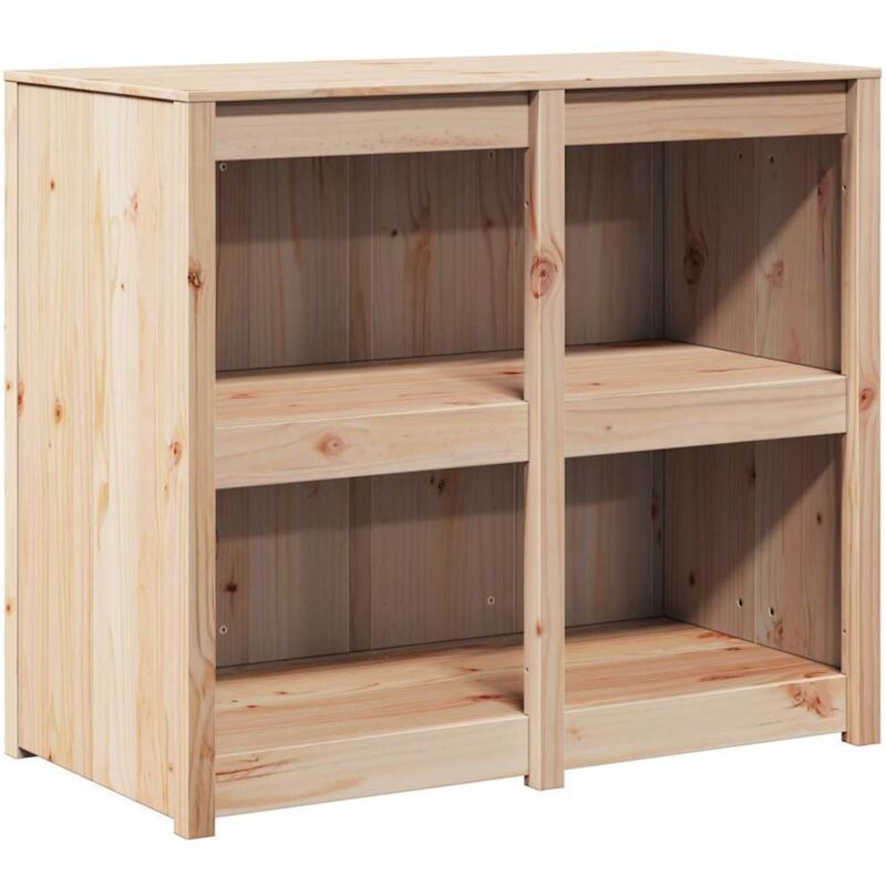 Meubles de Rangement，Armoire de cuisine Marron 106 x 55 x 92 cm Bois de pin massif CFW882081