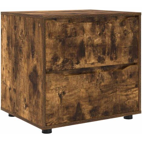 Meubles de Rangement,Armoire de rangement Chêne fumé 60 x 48 x 57 cm CFW280424