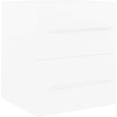 Meubles de Rangement，Armoire d'évier Blanc 41x38,5x48 cm Bois d’ingénierie CFW403535