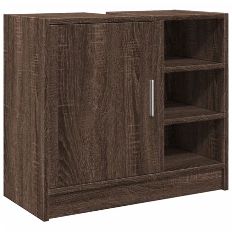 Meubles de Rangement，Armoire d'évier chêne marron 63x29x55 cm bois d'ingénierie CFW335033