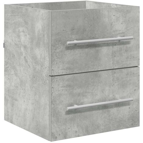 Meubles de Rangement,Armoire d'évier Gris béton 38,5 x 41 x 48 cm Bois d'ingénierie CFW855142