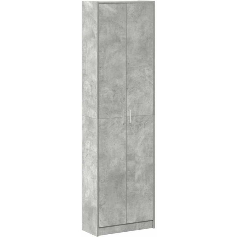 Meubles de Rangement，Armoire Gris béton 55 x 25 x 189 cm Bois d'ingénierie CFW159348