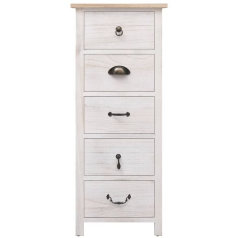 Meubles de Rangement，Armoire latérale 35x25x87 cm Bois de Paulownia CFW963809