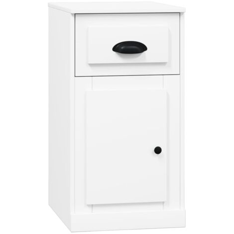 Meubles de Rangement,Armoire latérale avec tiroir blanc 40x50x75cm bois d'ingénierie CFW203130