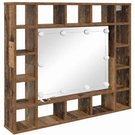 Meubles de Rangement，Armoire Miroir Bois ancien 91 x 15 x 76.5 cm Bois d'ingénierie CFW460441