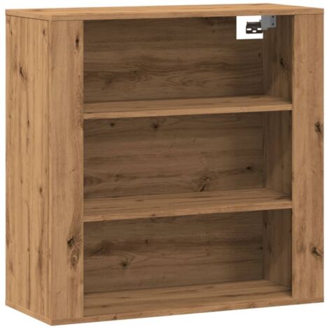 Meubles de Rangement，Armoire murale chêne artisanal 80x33x80 cm bois d'ingénierie CFW619445
