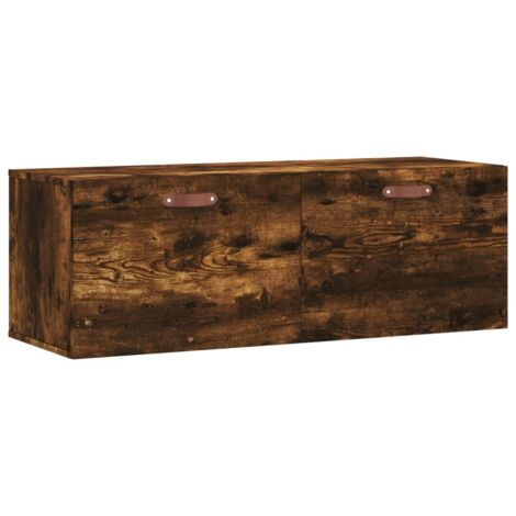 Meubles de Rangement,Armoire murale Chêne fumé 100x36,5x35 cm Bois d'ingénierie CFW266187