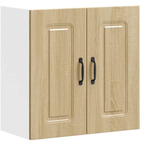 Meubles de Rangement，Armoire murale de cuisine Kalmar chêne sonoma bois d'ingénierie CFW560758
