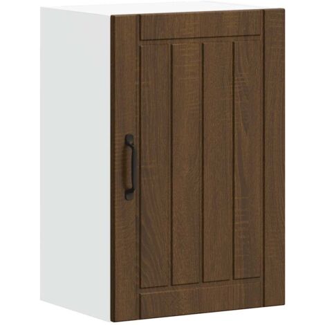 Meubles de Rangement，Armoire murale de cuisine Lucca chêne marron bois ingénierie CFW597945