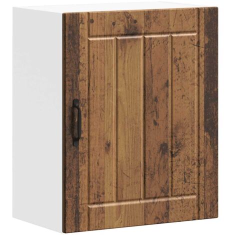 Meubles de Rangement，Armoire murale de cuisine Lucca vieux bois bois ingénierie CFW492491