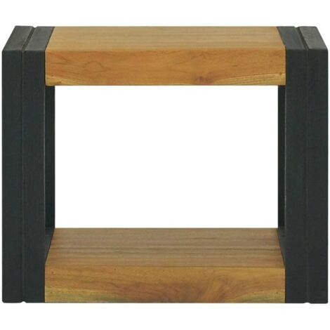 Meubles de Rangement，Armoire murale de salle de bain 45x45x35 cm Teck solide CFW361216