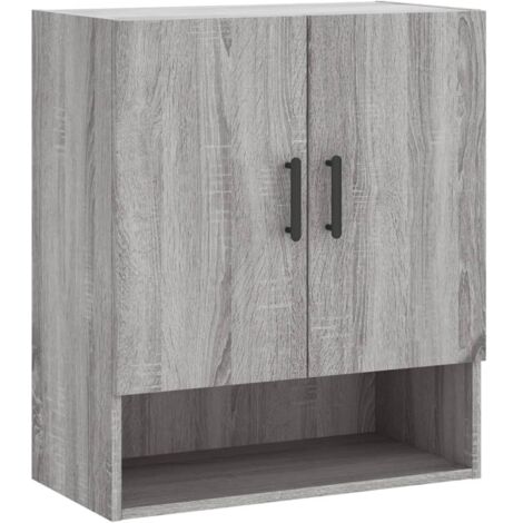 Meubles de Rangement，Armoire murale sonoma gris 60x31x70 cm bois d'ingénierie CFW461129