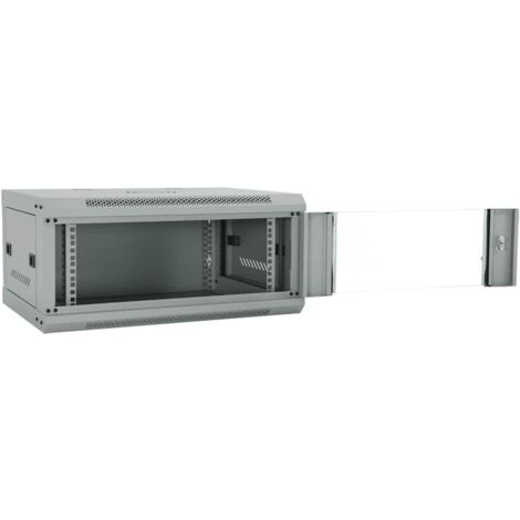 Meubles de Rangement，Armoire réseau avec stockage Gris 60 x 45 x 28 cm Acier CFW825671