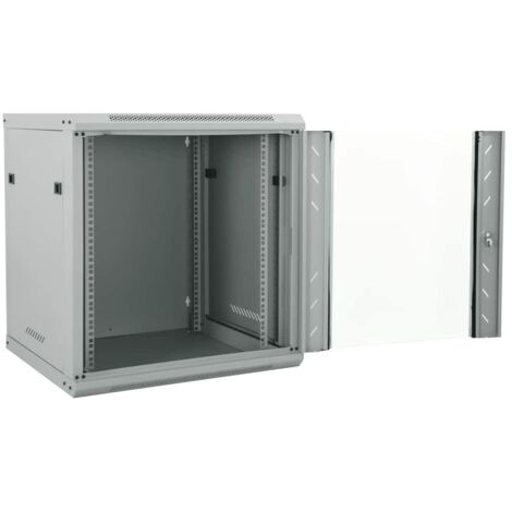 Meubles de Rangement，Armoire réseau avec stockage Gris 60 x 45 x 65 cm Acier CFW466805
