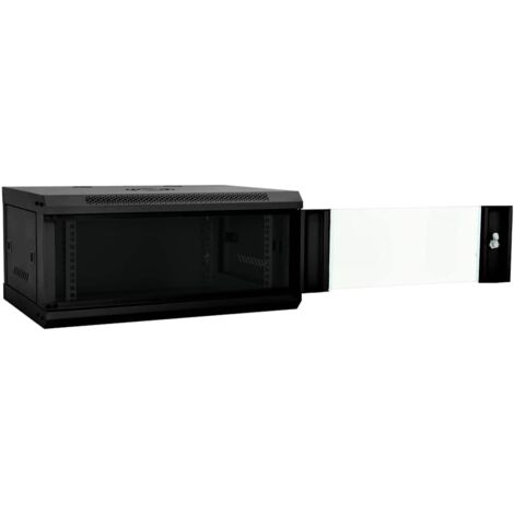 Meubles de Rangement,Armoire réseau avec stockage Noir 60 x 35 x 28 cm Acier CFW504515