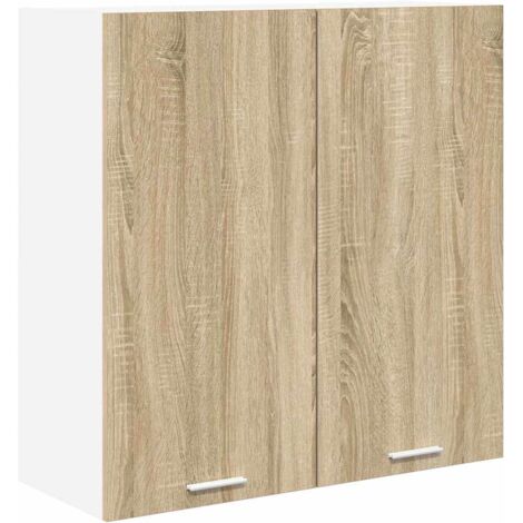 Meubles de Rangement，Armoire suspendue avec porte Riga Chêne Sonoma 80 x 31 x 80 cm CFW427492