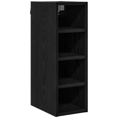 Meubles de Rangement，Armoire suspendue Riga Chêne noir 20 x 29,5 x 60 cm CFW468821