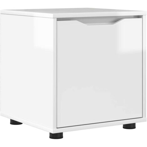 Meubles de Rangement，Cabinet de salle de bain Blanc brillant 40,5 x 40 x 44 cm CFW200360