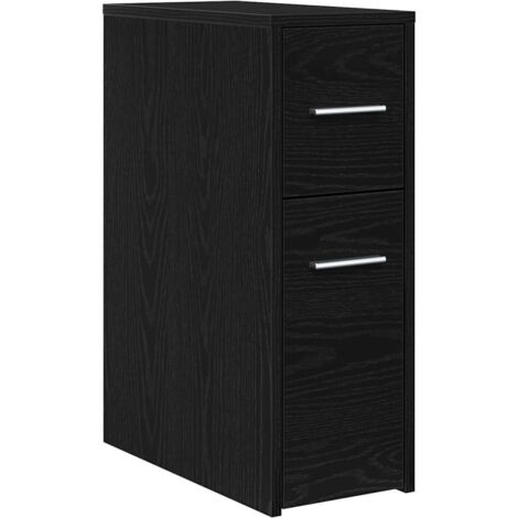 Meubles de Rangement，Ensemble de mobilier de salle de bain Montage mural Chêne noir CFW698737