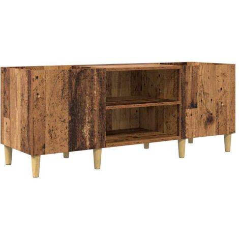 Meubles de Rangement,Meuble à vinyles Bois Ancien 121 x 38 x 48 cm Bois d'ingénierie CFW714829