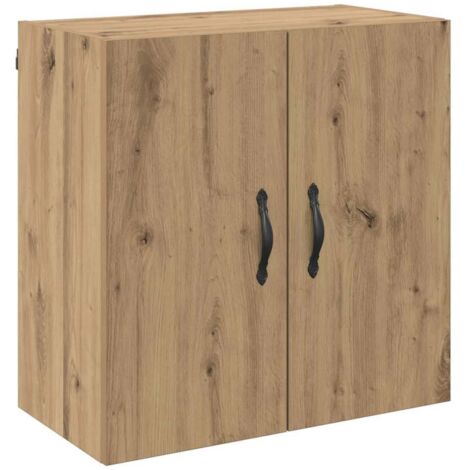 Meubles de Rangement,Meuble mural chêne artisanal 60 x 31 x 60 cm Bois d'ingénierie CFW821476