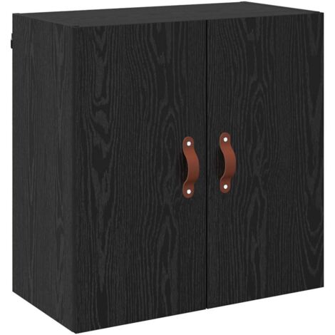 Meubles de Rangement，Meuble mural Chêne noir 60 x 31 x 60 cm Bois d'ingénierie CFW604421