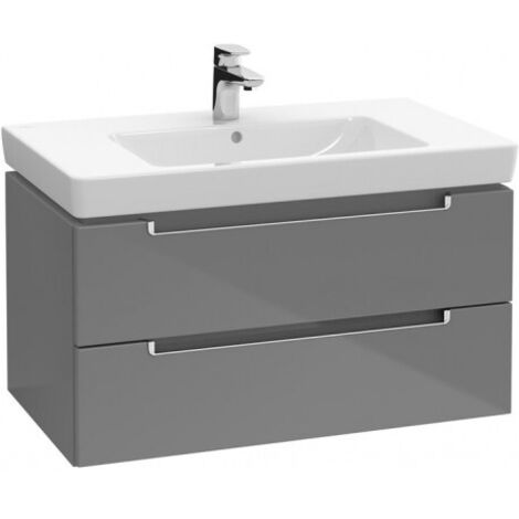 Meubles sous-lavabo Villeroy & Boch Subway 2.0 A689, Coloris: Elm Impresso, manche : chrome brillant - A68910PN