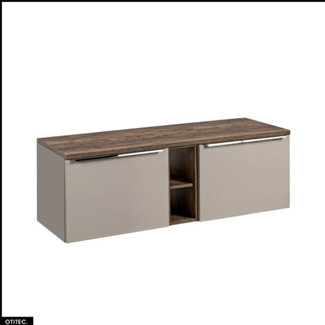 Meubles sous vasque - 140 cm - avec Plan - BOLD TAUPE
