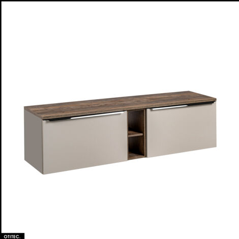Meubles sous vasque - 180 cm - avec Plan - BOLD TAUPE