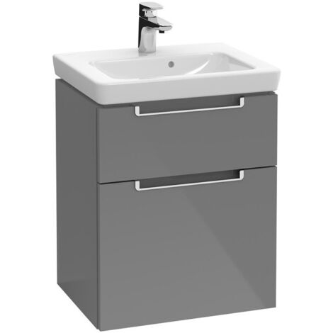 Meubles sous vasque, 485 x 590 x 380 mm, modèle suspendu, En bois White Matt