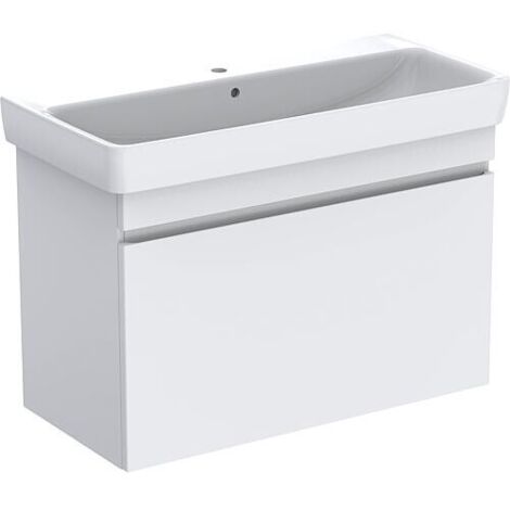 Meubles sous-vasque avec lavabo céramique Geberit Renova Plan 1000x616x480 mm blanc