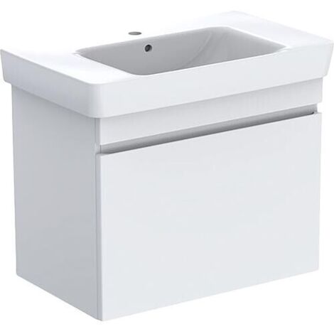 Meubles sous-vasque avec lavabo céramique Geberit Renova Plan 900x616x480 mm blanc