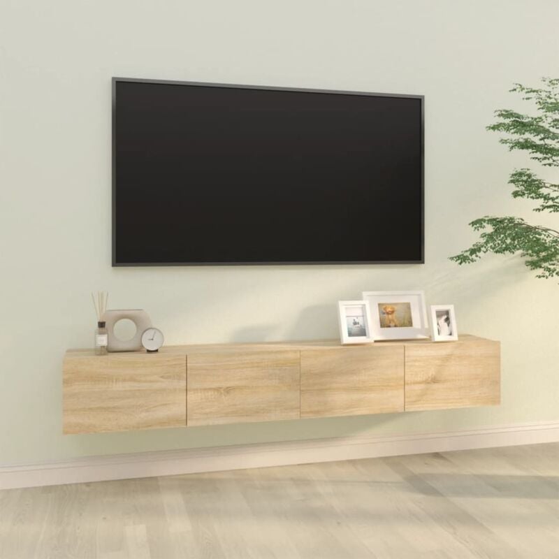 Vidaxl - Meubles tv muraux 2pcs chêne sonoma 100x30x30cm bois ingénierie