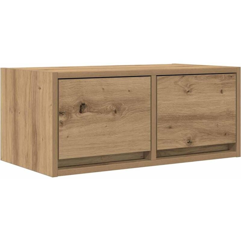 Vidaxl - Meuble tv chêne artisanal 60x31x25,5 cm bois d'ingénierie