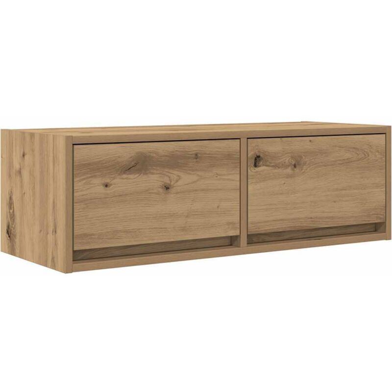 Vidaxl - Meuble tv chêne artisanal 80x31x25,5 cm bois d'ingénierie