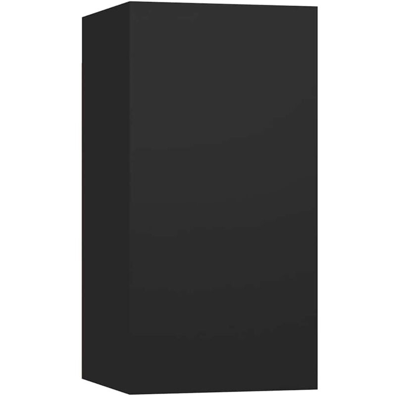 Vidaxl - Meuble tv Noir 30,5x30x60 cm Bois d'ingénierie