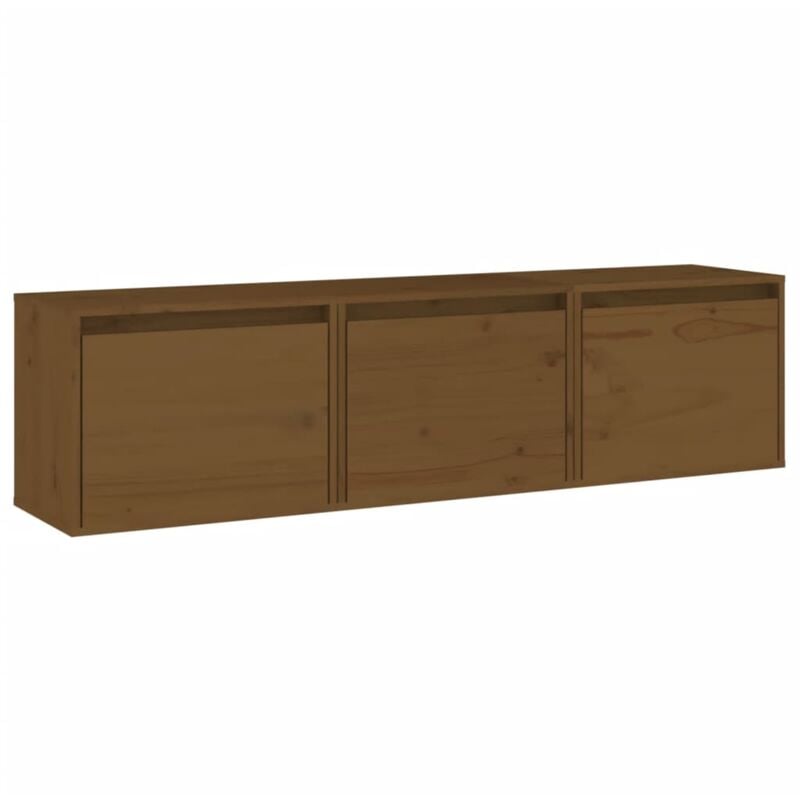 Vidaxl - Meubles tv 3 pcs Marron miel Bois massif de pin
